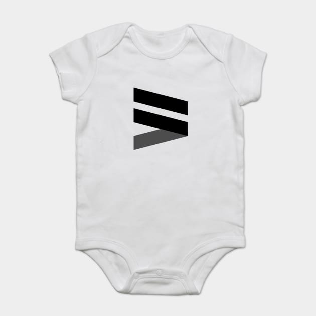 Minimalistic T-shirt Baby Bodysuit by mossoux